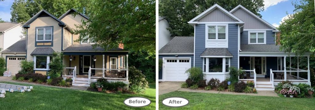 Before and after photo